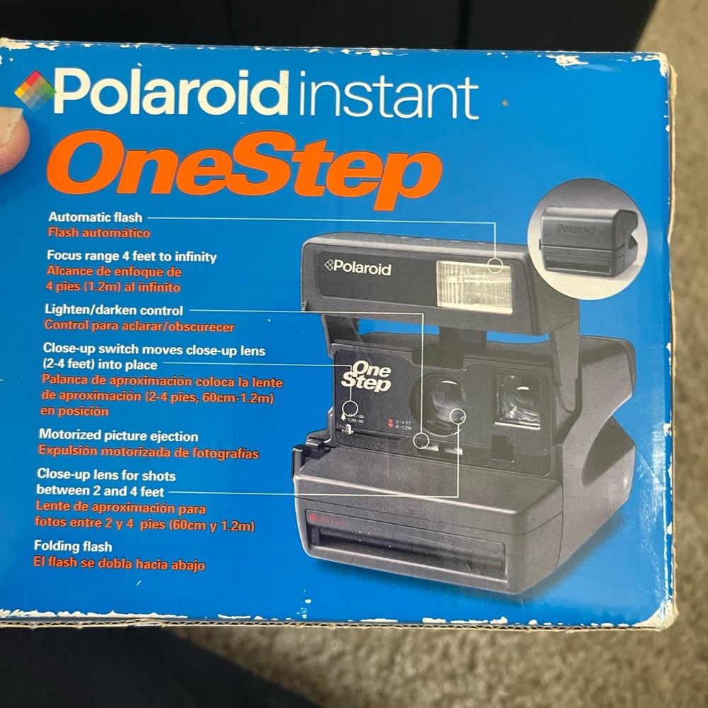 Polaroid Instant OneStep Camera - Black and Blue